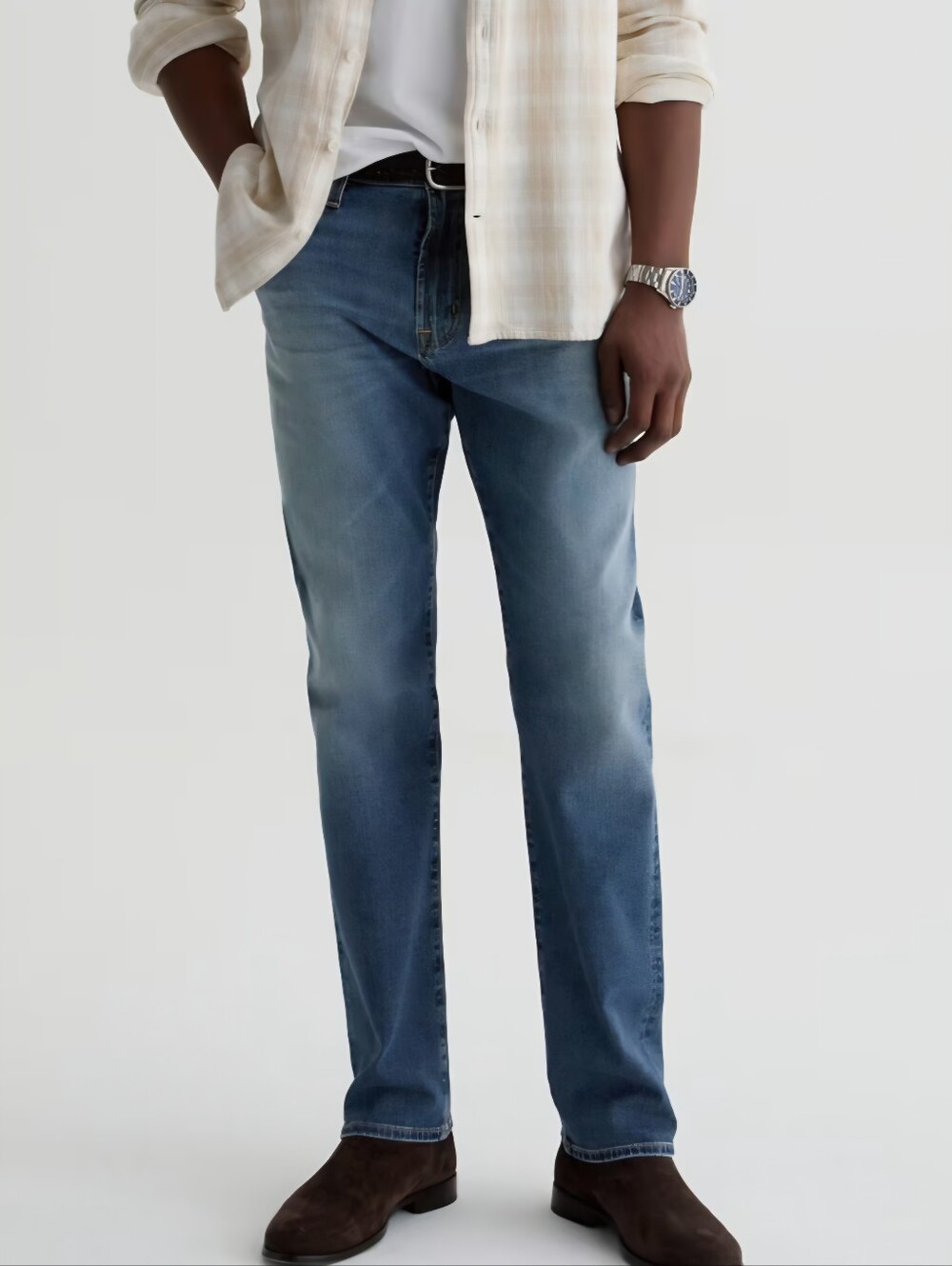 AG Adriano Goldschmied The Everett Slim Straight Mens Dark Wash Jeans 33x32